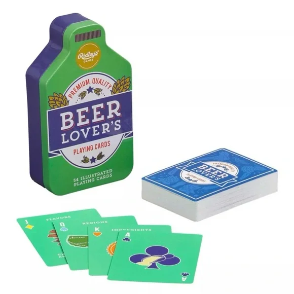 Beer Lover's Playing Cards - Green NWT - Picture 2 of 6